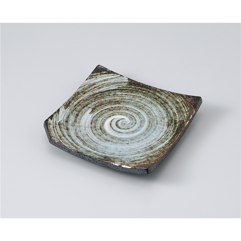 古林陶器 前菜皿 白刷毛 正角皿大 1111850216 1個（ご注文単位1個）【直送品】