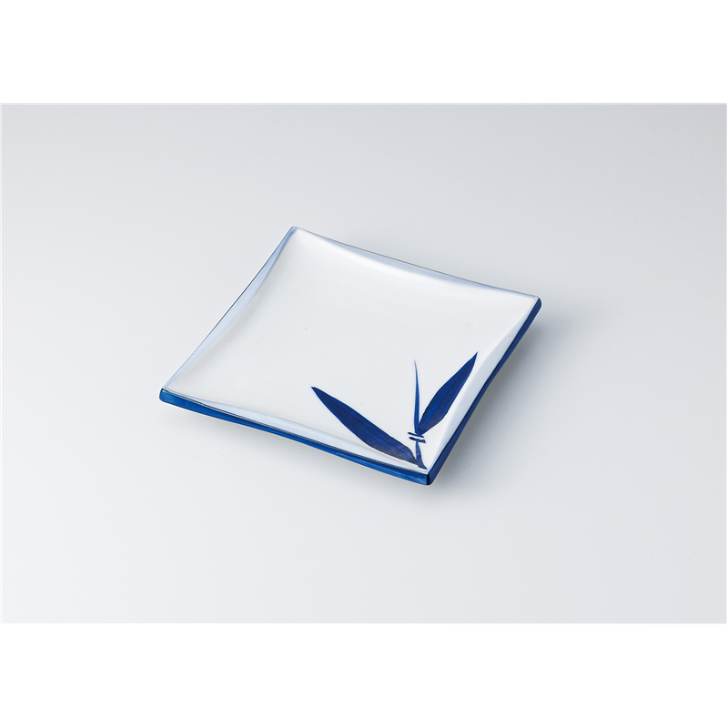 古林陶器 前菜皿 渕竹ゴス笹7.0正角皿 1311320379 1個（ご注文単位1個）【直送品】