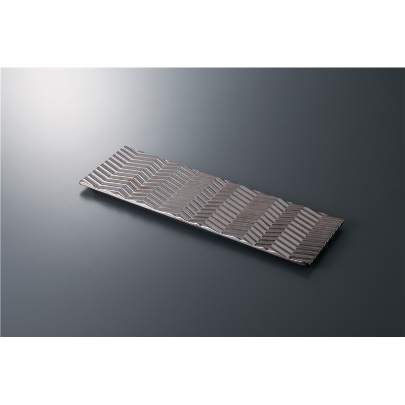 古林陶器 付出皿特選 矢羽根ブライト長角長皿 1011810230 1個（ご注文単位1個）【直送品】