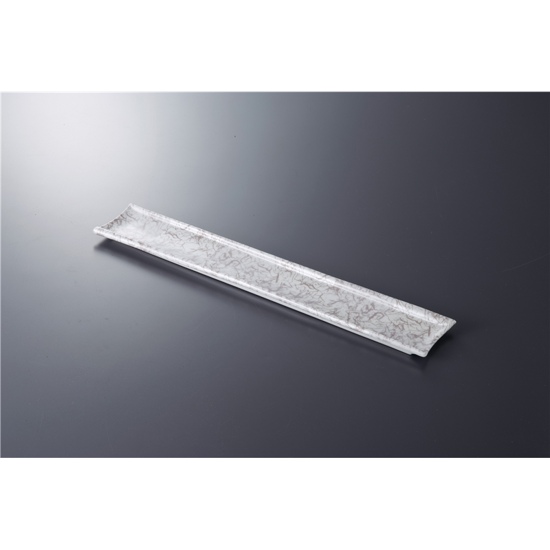 古林陶器 付出皿特選 銀彩市松細長皿 1011820105 1個（ご注文単位1個）【直送品】