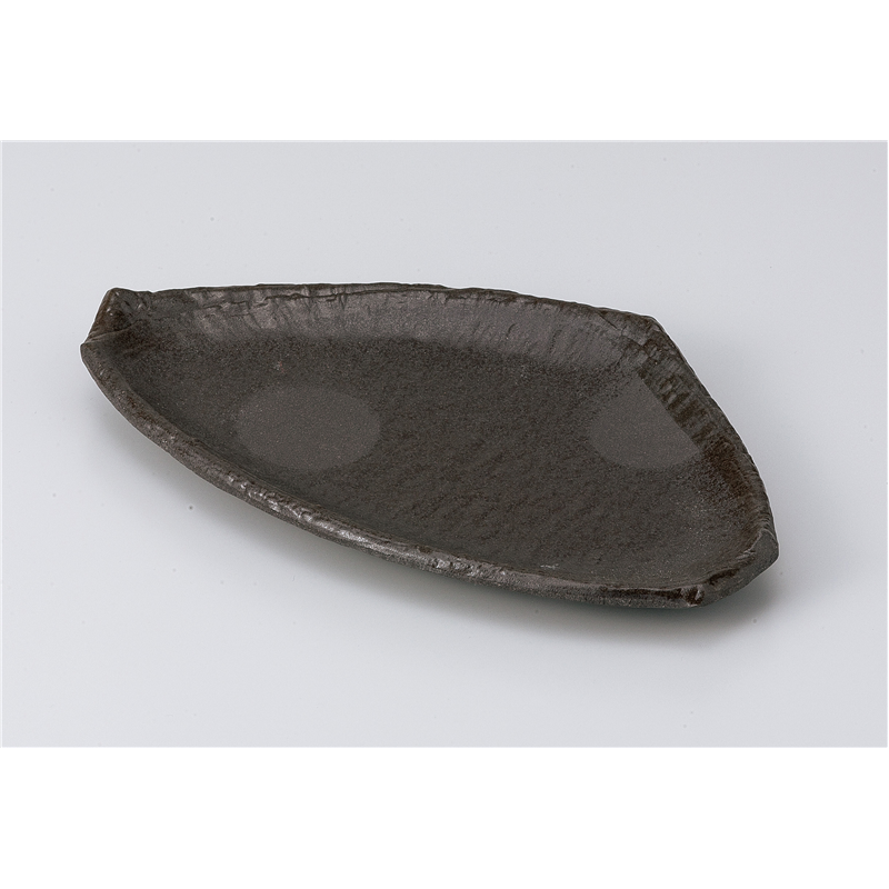 古林陶器 付出皿 炭化土三角7.5皿 811910225 1個（ご注文単位1個）【直送品】