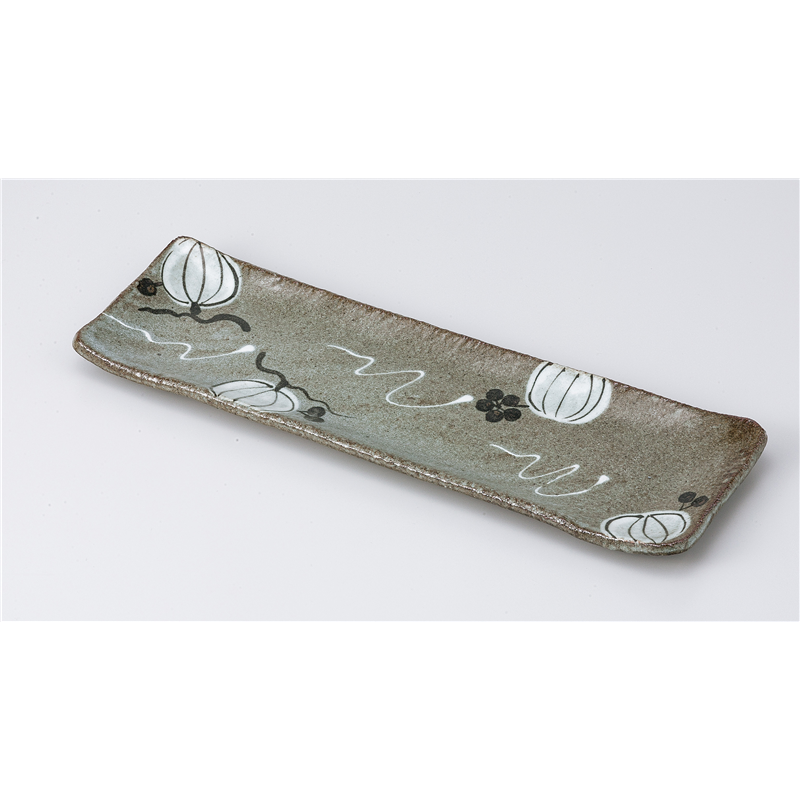 古林陶器 付出皿 山帰来長皿 810930174 1個（ご注文単位1個）【直送品】