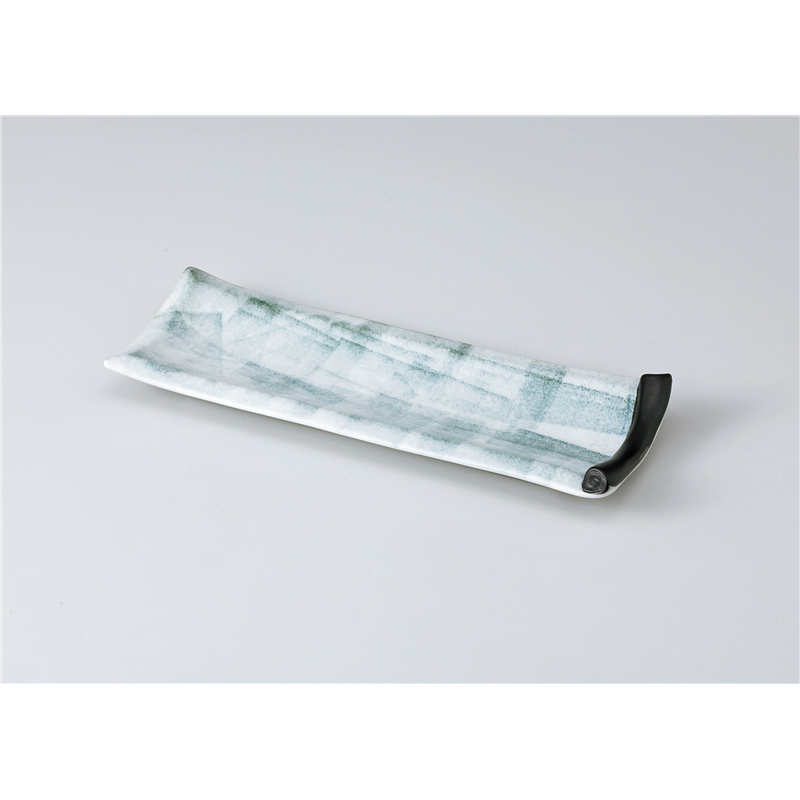 古林陶器 付出皿 黒タタキ渕黒付出皿 1012210347 1個（ご注文単位1個）【直送品】