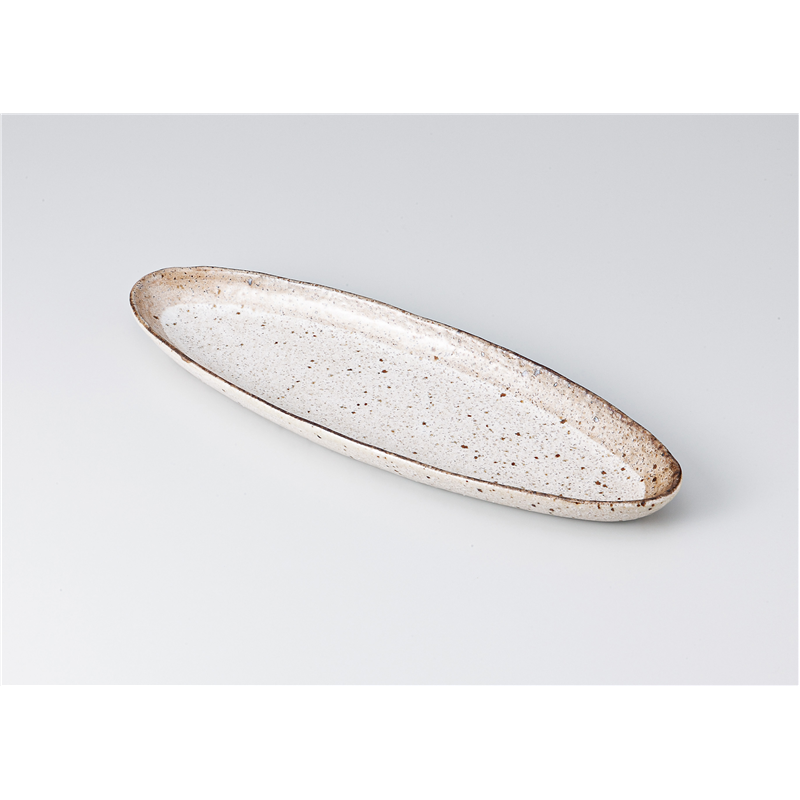 古林陶器 付出皿 渕茶うのふ 焼物トレー 1311750301 1個（ご注文単位1個）【直送品】