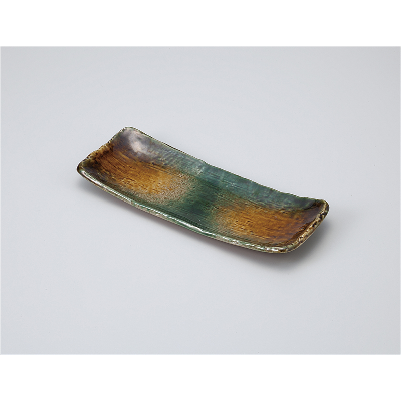 古林陶器 付出皿 黄瀬戸織部突出皿 1112430374 1個（ご注文単位1個）【直送品】