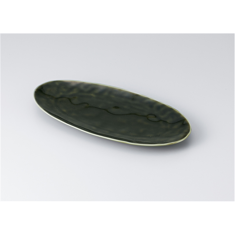 古林陶器 付出皿 織部9.0楕円皿 1311830147 1個（ご注文単位1個）【直送品】