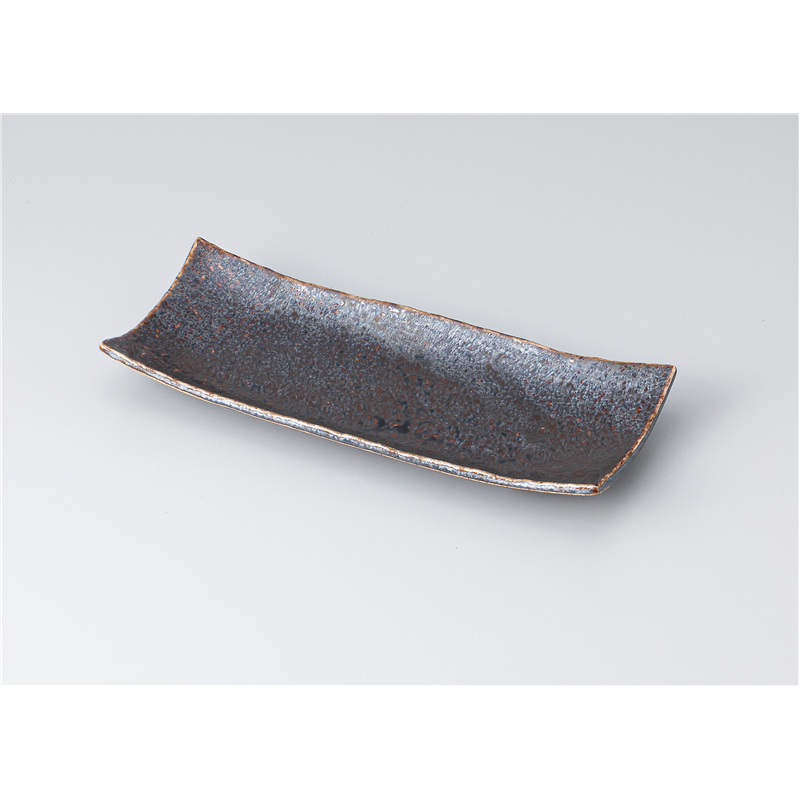 古林陶器 付出皿 浜付き突出いぶし銀結晶 1311910125 1個（ご注文単位1個）【直送品】