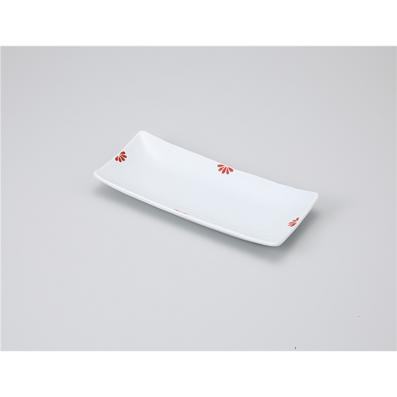 古林陶器 付出皿 小花(赤)付出皿 1112860274 1個（ご注文単位1個）【直送品】