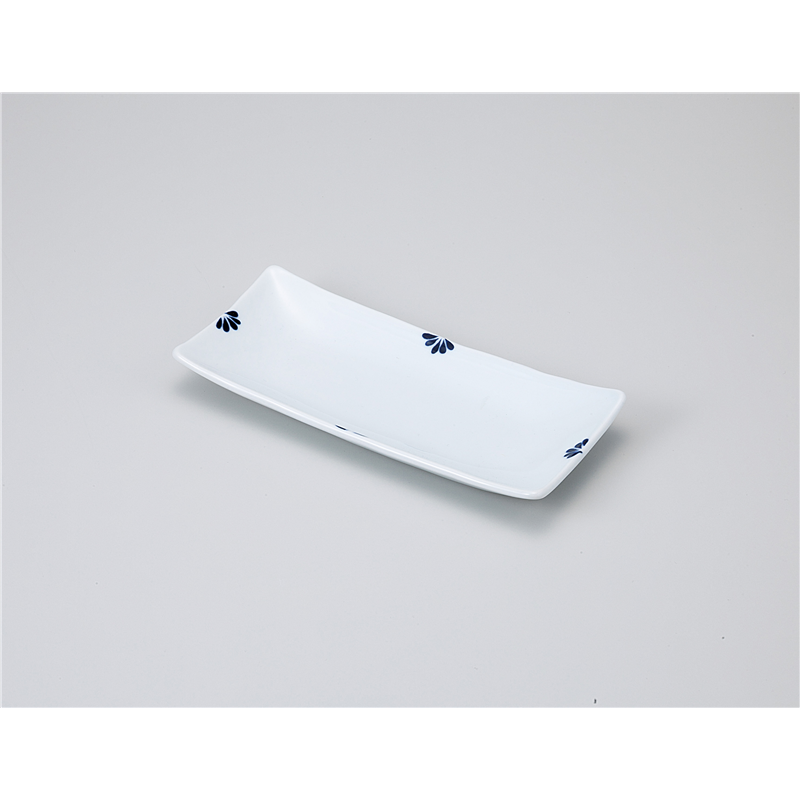 古林陶器 付出皿 小花 青 突出皿 1112860178 1個（ご注文単位1個）【直送品】