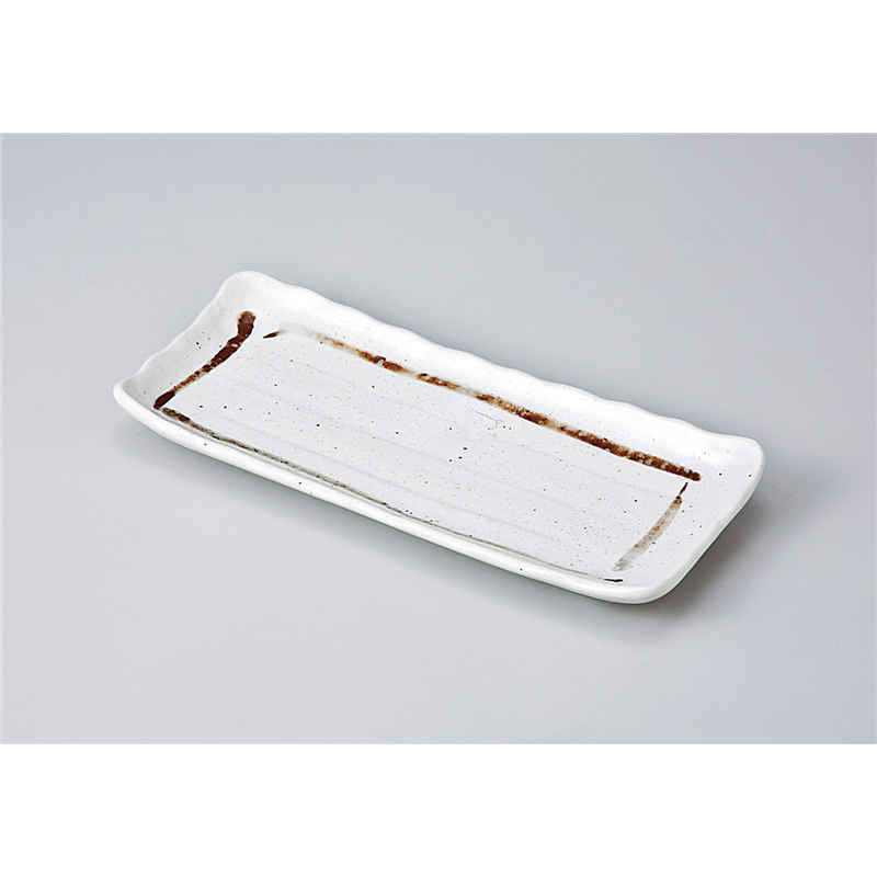 古林陶器 付出皿 粉引ライン付出皿 711110147 1個（ご注文単位1個）【直送品】