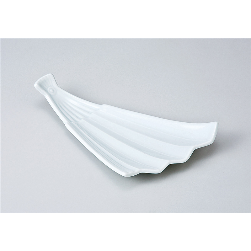 古林陶器 付出皿 うす青磁扇付出皿 711120179 1個（ご注文単位1個）【直送品】