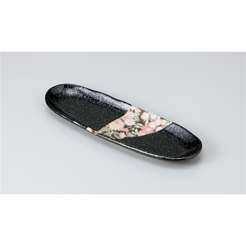 古林陶器 付出皿 黒友禅 付出皿 912520315 1個（ご注文単位1個）【直送品】