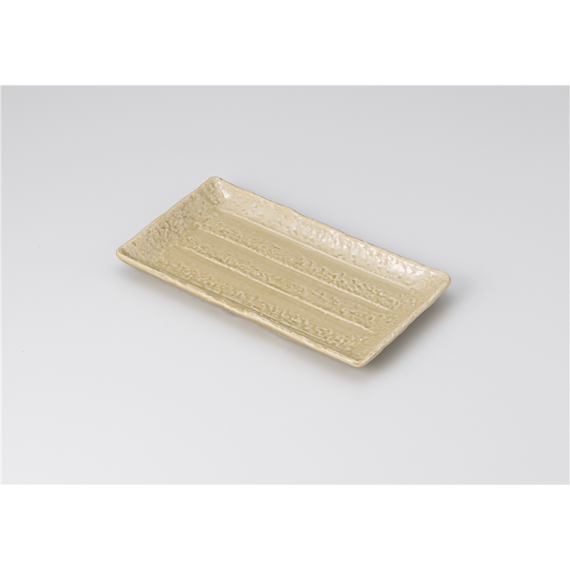 古林陶器 付出皿 黄釉 焼物皿 1213850378 1個（ご注文単位1個）【直送品】