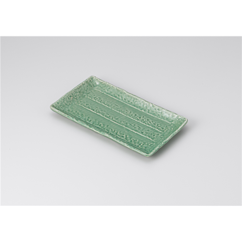 古林陶器 付出皿 緑釉 焼物皿 1213850178 1個（ご注文単位1個）【直送品】