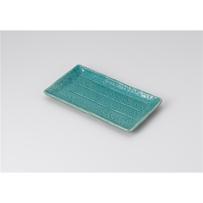 古林陶器 付出皿 青釉 焼物皿 1213850478 1個（ご注文単位1個）【直送品】