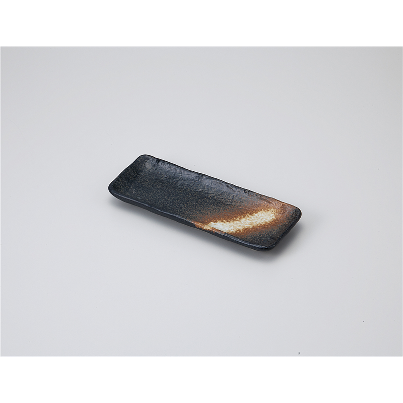 古林陶器 付出皿 黒備前付出皿 細 1112950270 1個（ご注文単位1個）【直送品】