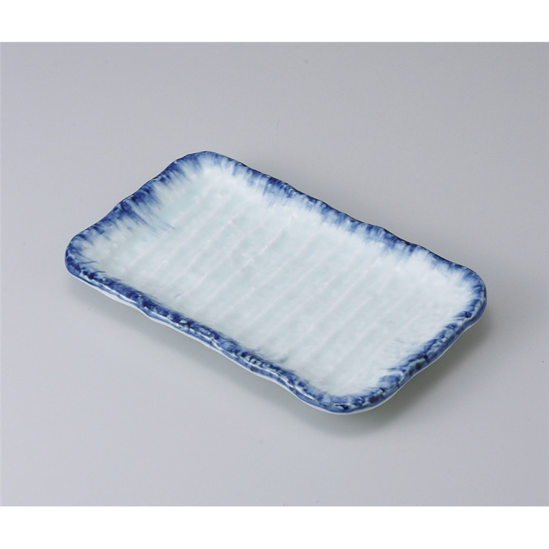 古林陶器 焼物皿 呉須刷毛焼物皿 513020430 1個（ご注文単位1個）【直送品】