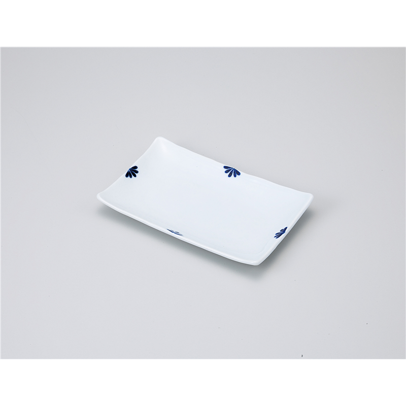 古林陶器 焼物皿 小花 青 焼物皿 1113910178 1個（ご注文単位1個）【直送品】