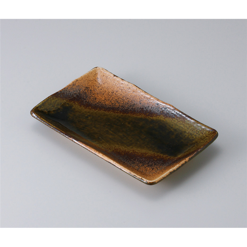 古林陶器 焼物皿 オリベ吹焼物皿 513020230 1個（ご注文単位1個）【直送品】