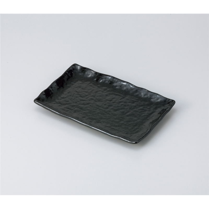 古林陶器 焼物皿 ゆず黒燿 串皿大 812520401 1個（ご注文単位1個）【直送品】