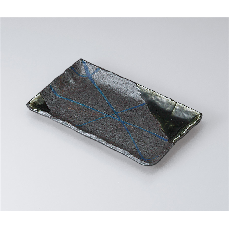 古林陶器 焼物皿 南蛮乱十草9.0長角皿 512320171 1個（ご注文単位1個）【直送品】