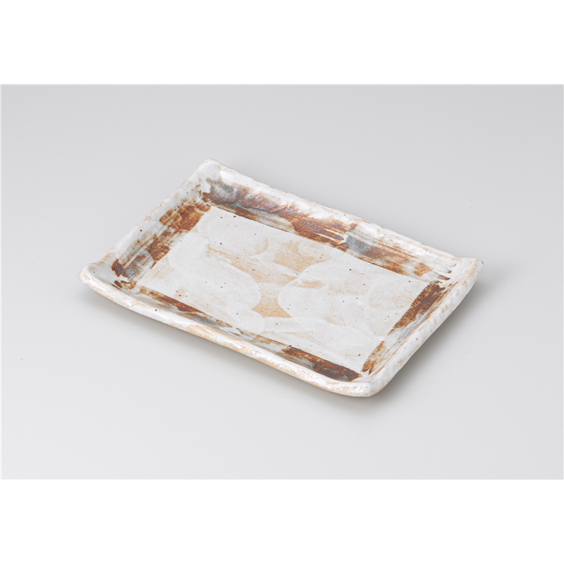 古林陶器 焼物皿 ねずみ志野7.0長角皿 512720274 1個（ご注文単位1個）【直送品】