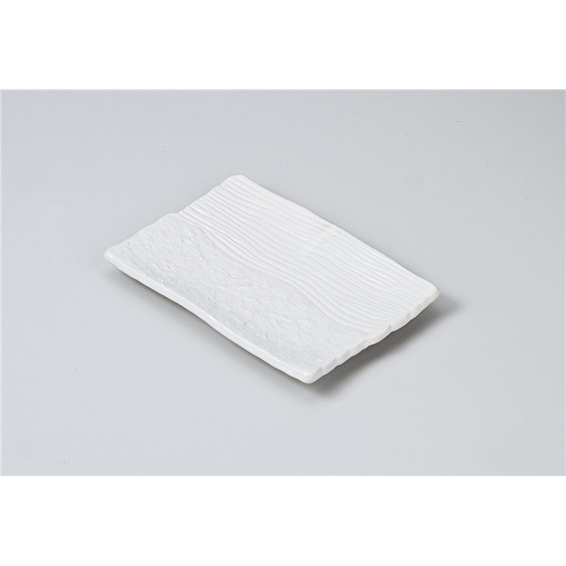 古林陶器 焼物皿 白楽焼物皿 612950561 1個（ご注文単位1個）【直送品】