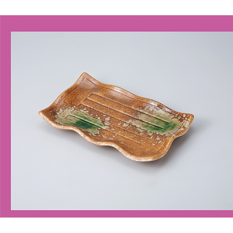 古林陶器 焼物皿 伊賀波型焼物皿 712350261 1個（ご注文単位1個）【直送品】