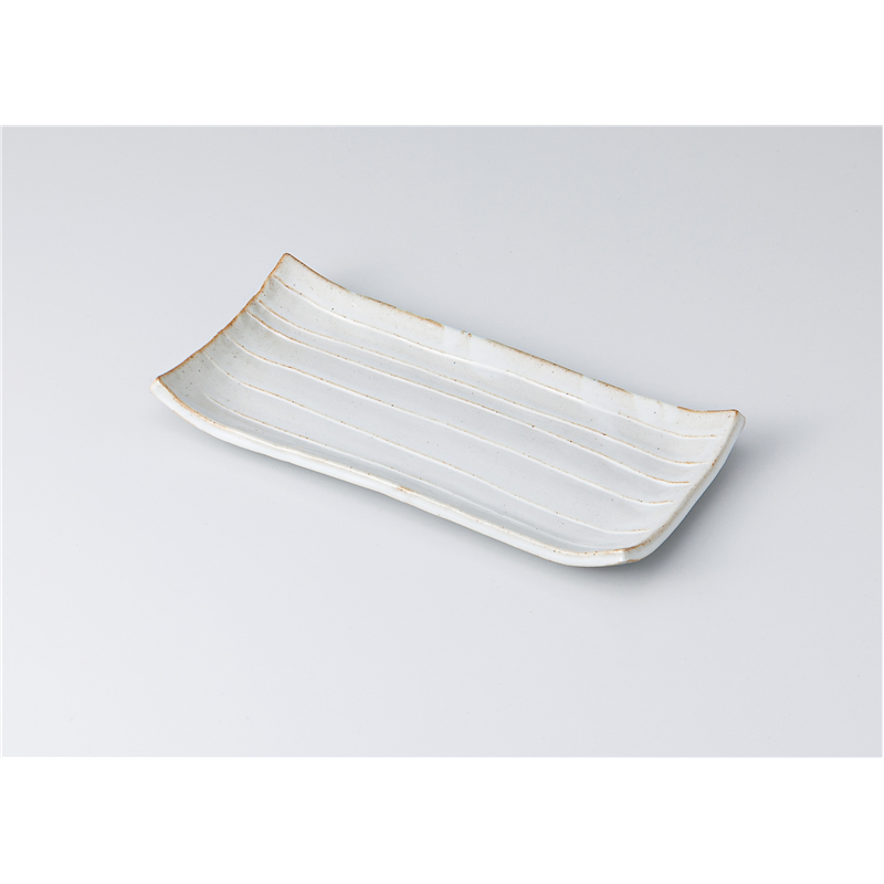 古林陶器 焼物皿 窯変白 焼物皿 1313150478 1個（ご注文単位1個）【直送品】