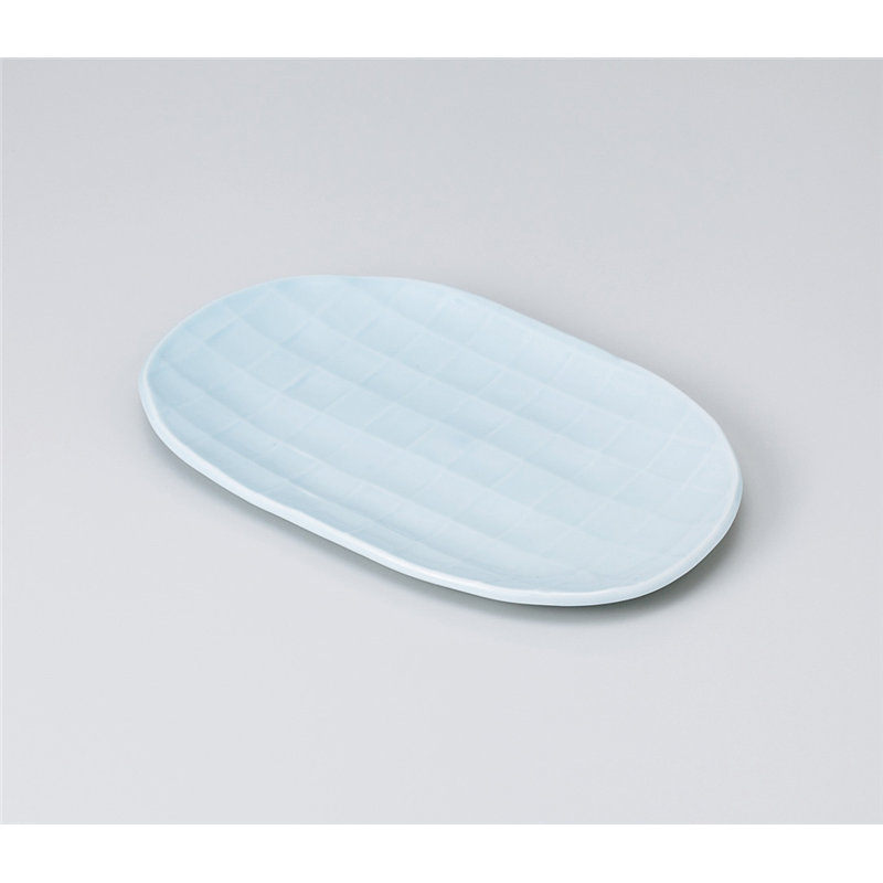 古林陶器 焼物皿 青磁 小判多用皿 913740278 1個（ご注文単位1個）【直送品】