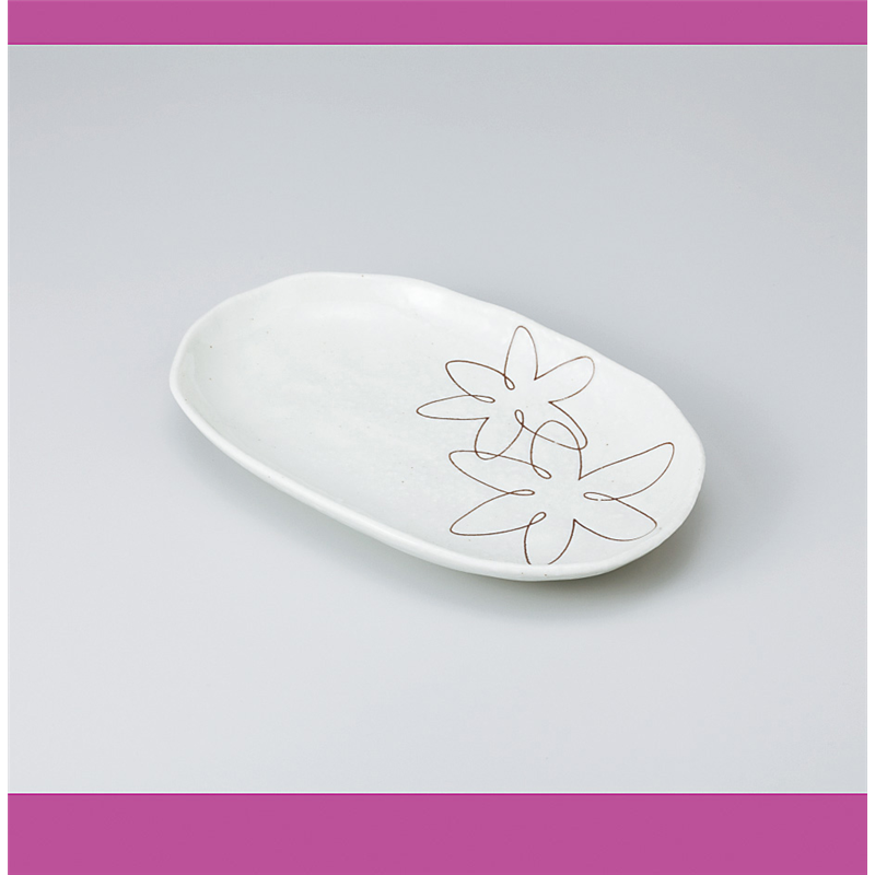 古林陶器 焼物皿 ゆうか白スパ皿 920950351 1個（ご注文単位1個）【直送品】