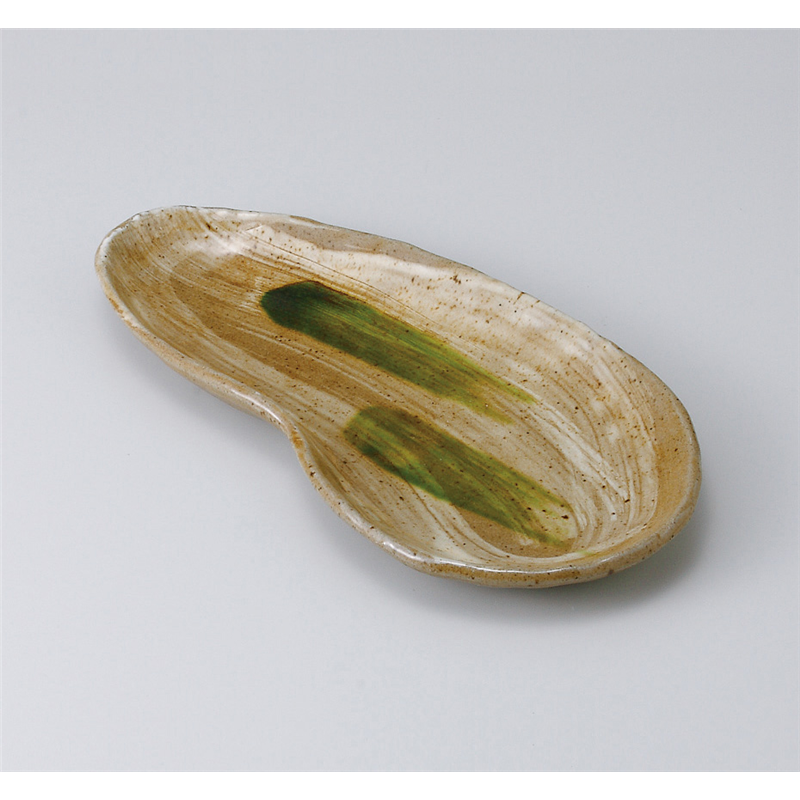 古林陶器 焼物皿 黄瀬戸手押し焼物皿 512910351 1個（ご注文単位1個）【直送品】