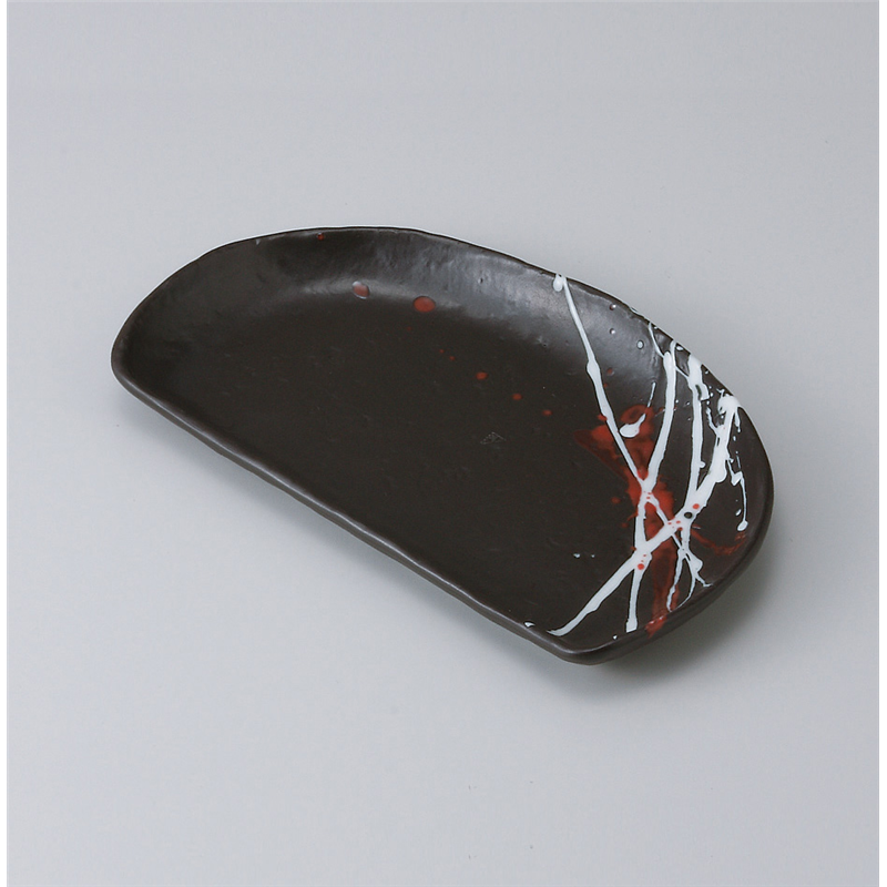 古林陶器 焼物皿 潮 半月焼物皿 513050115 1個（ご注文単位1個）【直送品】