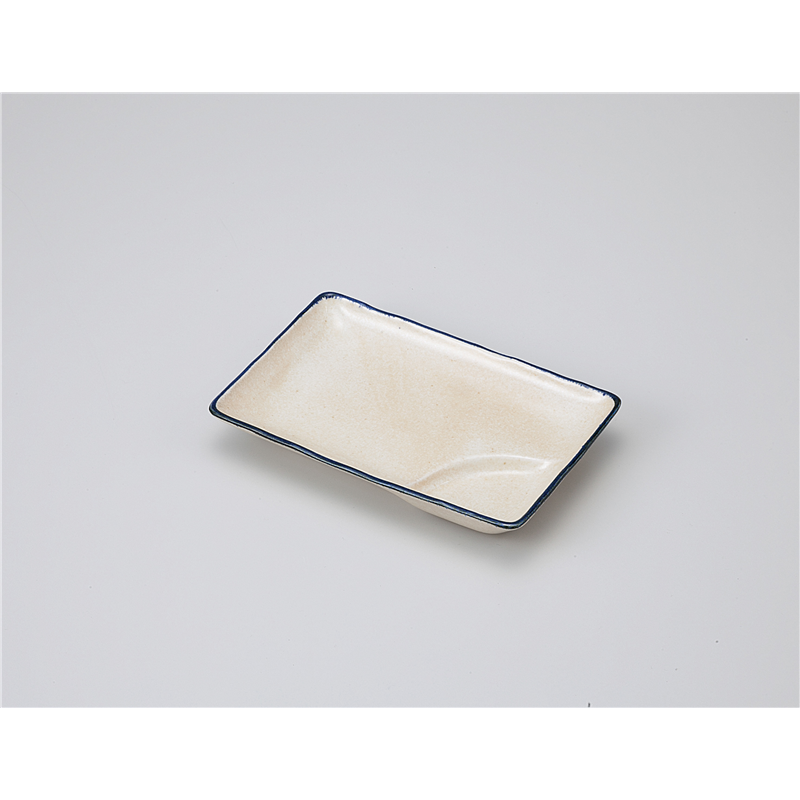 古林陶器 焼物皿 黄瀬戸6.0長角仕切皿 1114550370 1個（ご注文単位1個）【直送品】