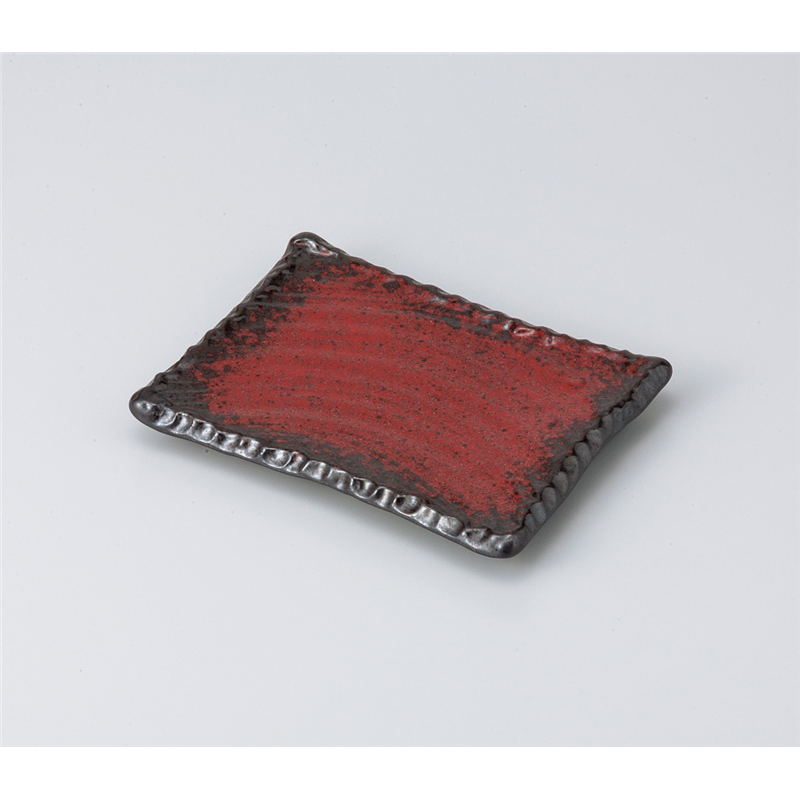 古林陶器 焼物皿 朱雲17.5cm角皿 812820157 1個（ご注文単位1個）【直送品】