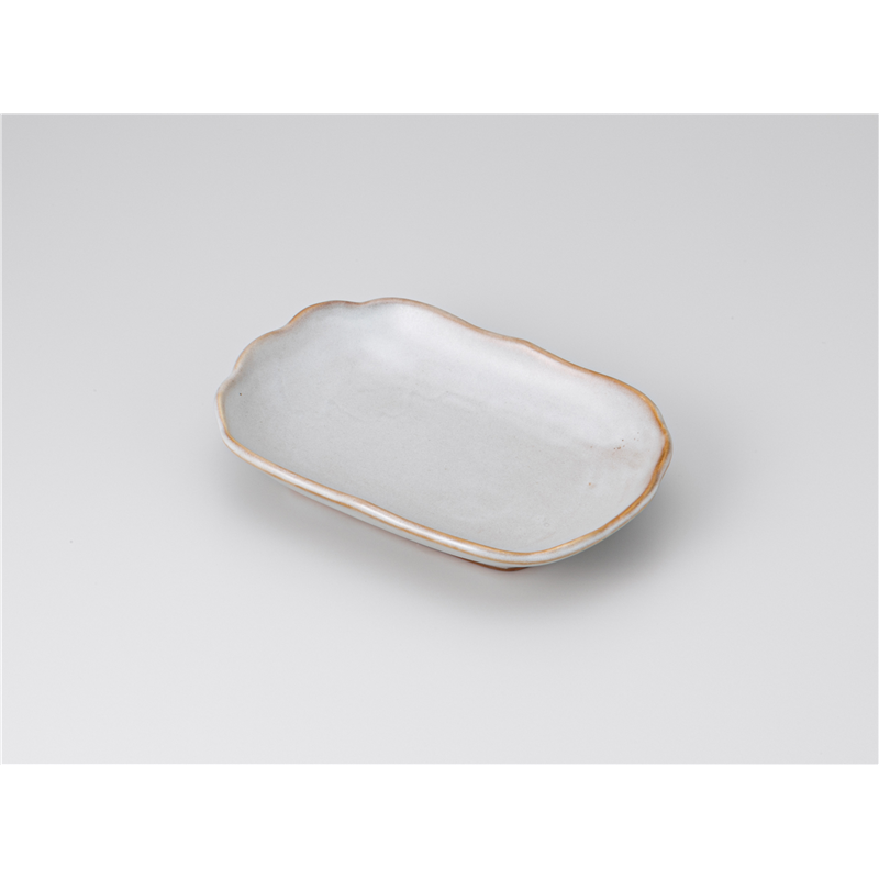 古林陶器 焼物皿 海鼠釉6.5小判皿 613110174 1個（ご注文単位1個）【直送品】