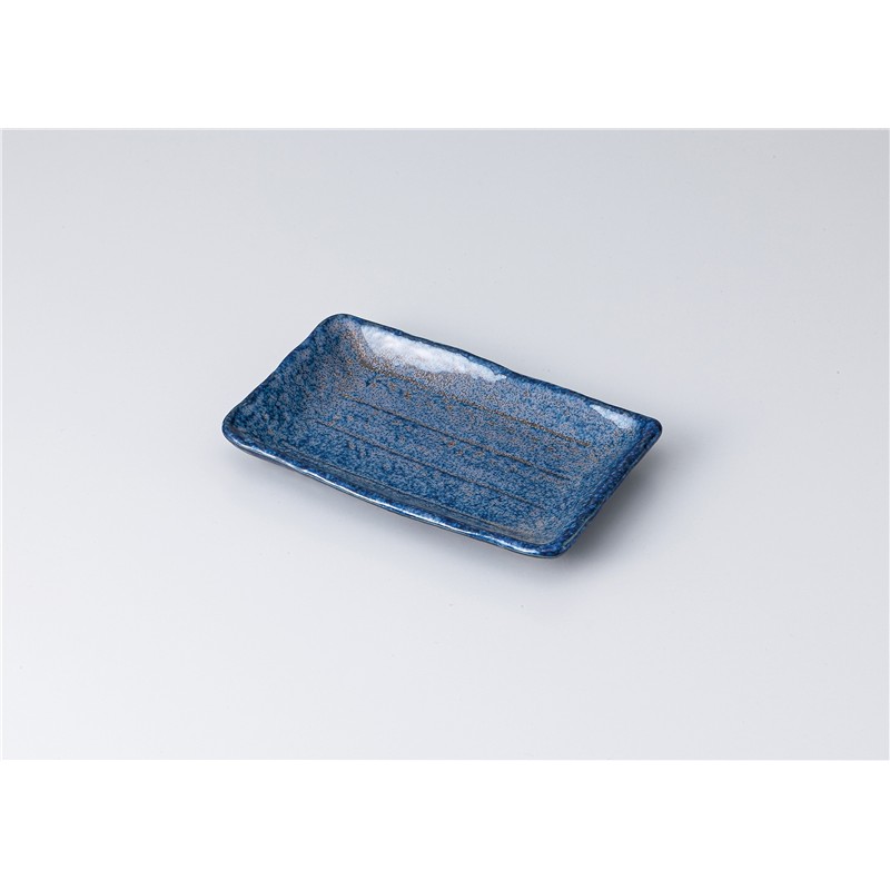 古林陶器 焼物皿 荒磯取皿 藍の雪 1313930476 1個（ご注文単位1個）【直送品】