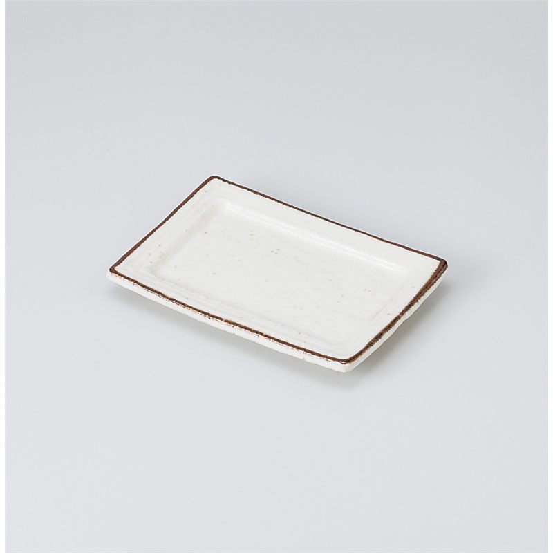 古林陶器 焼物皿 白うのふ リム型取り皿 914530241 1個（ご注文単位1個）【直送品】