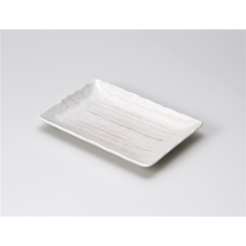 古林陶器 焼物皿 軽量茶カスリ6.0長角皿 1114850479 1個（ご注文単位1個）【直送品】