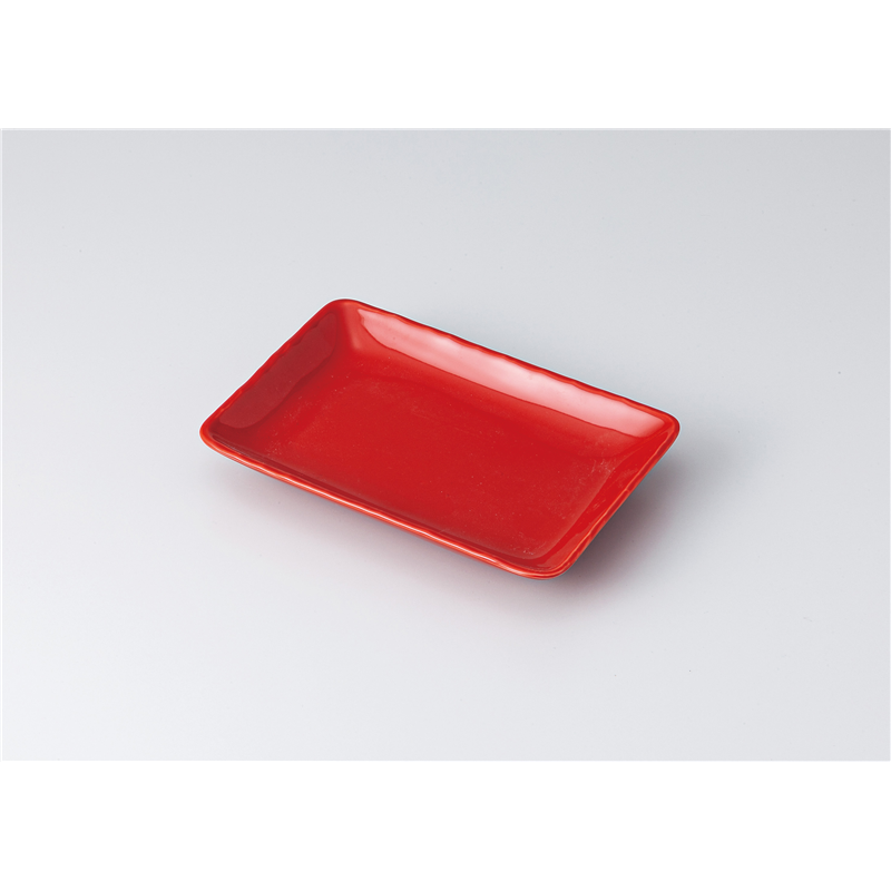 古林陶器 焼物皿 紅釉6.0長角皿 1314050470 1個（ご注文単位1個）【直送品】