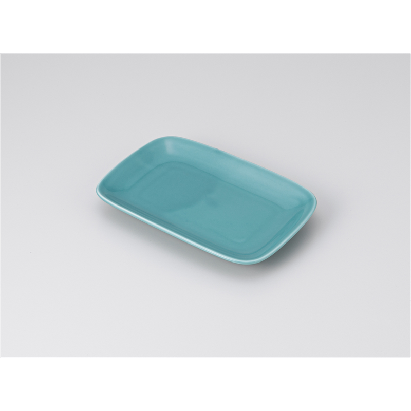 古林陶器 焼物皿 青白磁 長角皿 1214850540 1個（ご注文単位1個）【直送品】