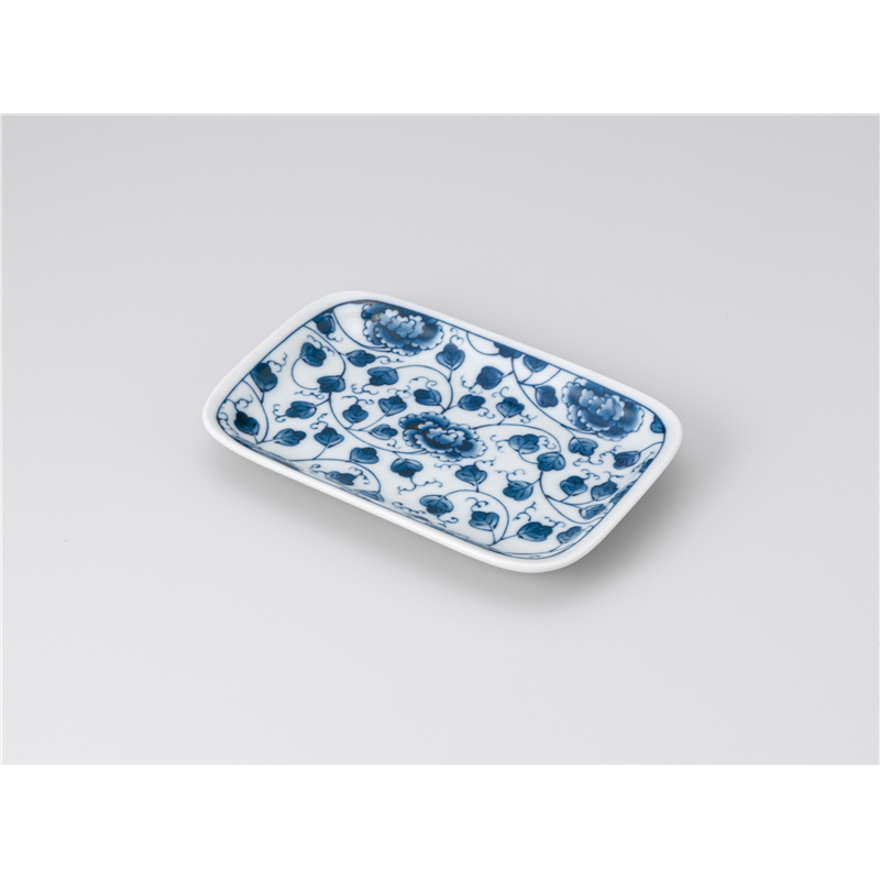 古林陶器 焼物皿 唐草 のり皿 1214850316 1個（ご注文単位1個）【直送品】