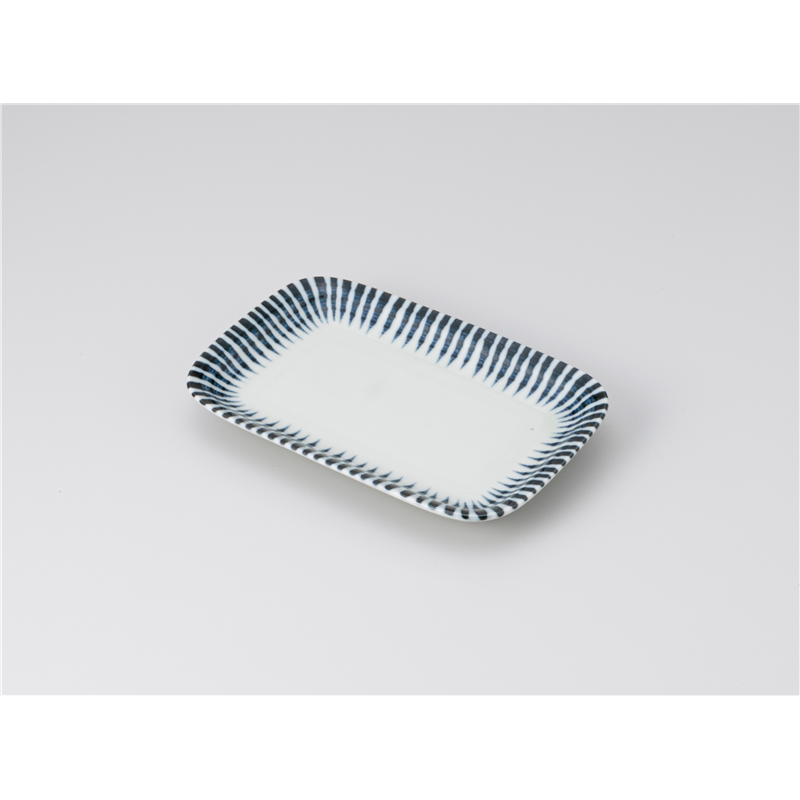 古林陶器 焼物皿 呉須十草 のり皿 1214850416 1個（ご注文単位1個）【直送品】