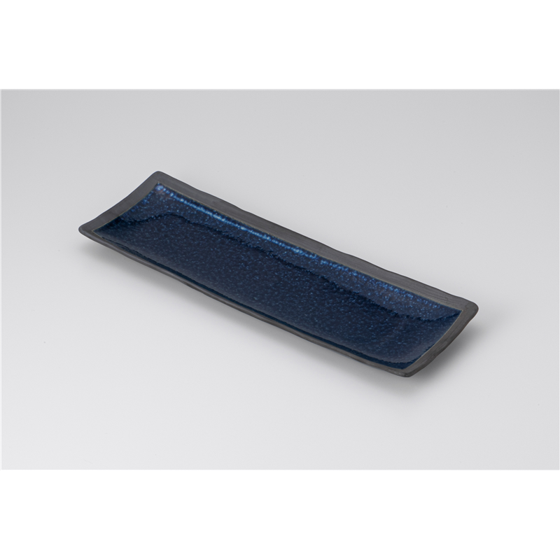 古林陶器 さんま皿 桃山藍彩長皿 1215220347 1個（ご注文単位1個）【直送品】