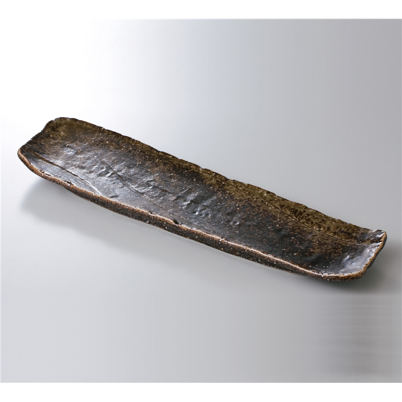 古林陶器 さんま皿 不動荒磯長皿 611220125 1個（ご注文単位1個）【直送品】