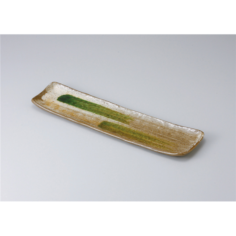 古林陶器 さんま皿 黄瀬戸石目さんま皿 514310151 1個（ご注文単位1個）【直送品】