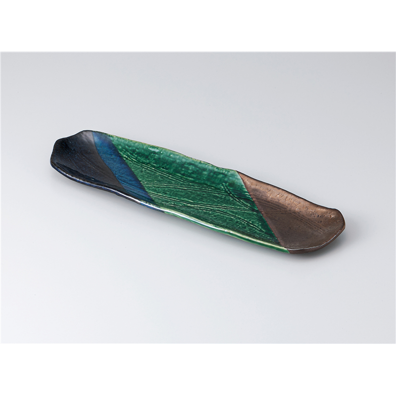 古林陶器 さんま皿 風月櫛目 長皿 1314520335 1個（ご注文単位1個）【直送品】