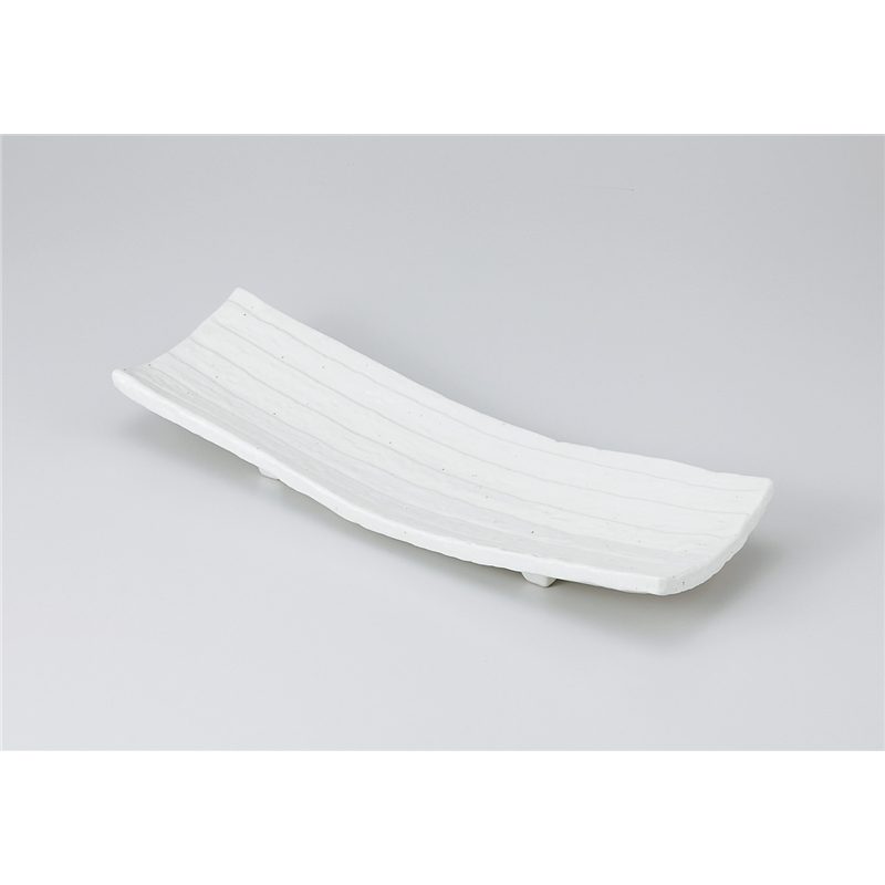 古林陶器 さんま皿 粉引四足さんま皿 915140215 1個（ご注文単位1個）【直送品】