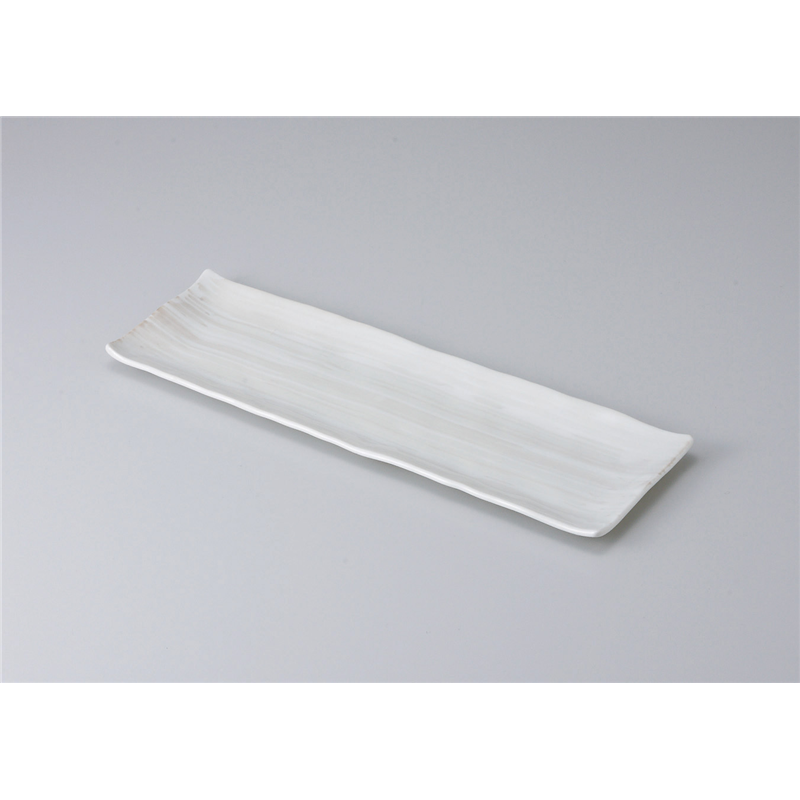 古林陶器 さんま皿 クリーム刷毛さんま皿 514310216 1個（ご注文単位1個）【直送品】