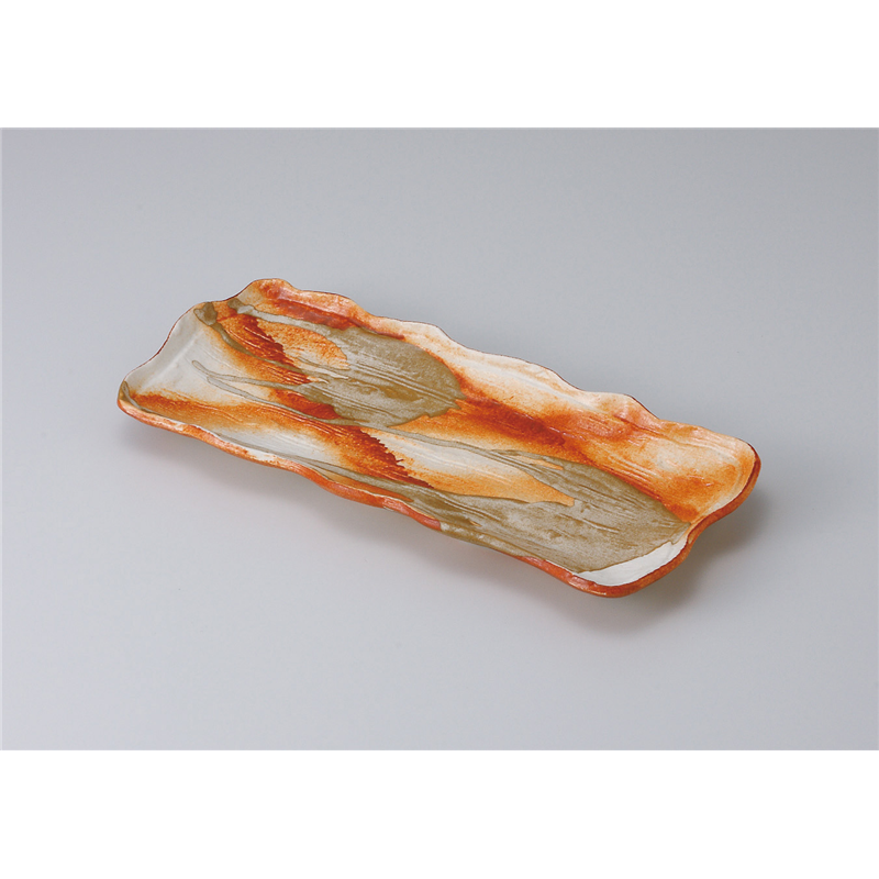 古林陶器 さんま皿 手造りひだすきサンマ皿 514420335 1個（ご注文単位1個）【直送品】